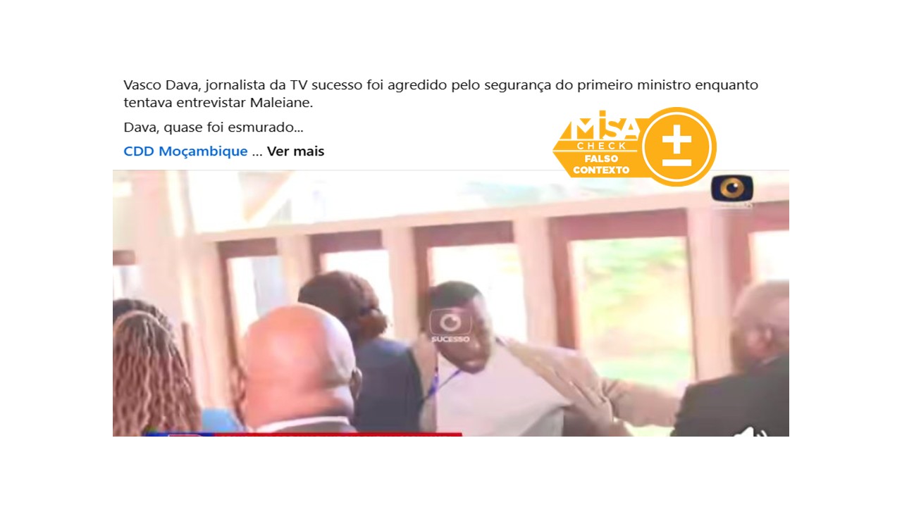 Vídeo sobre agressão de jornalista da TV Sucesso não é actual